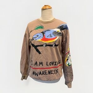 Wes Lang Bird L/S tee sweatshirt size Small‎